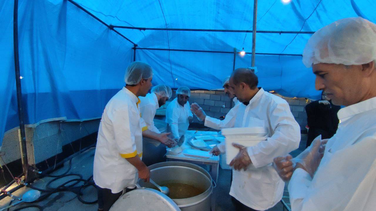 برپایی موکب پذیرایی