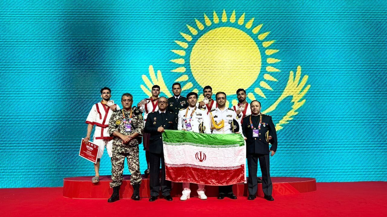 عنوان سومی تیم قزاق‌کورسی ایران در پیکار‌های نظامیان جهان