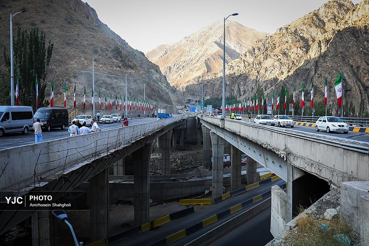 بازدید از عملیات اجرایی فاز سه آزادراه تهران شمال