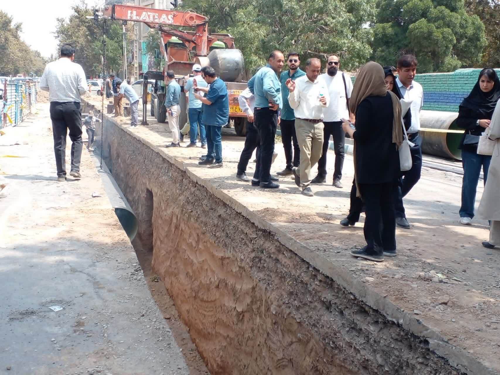بازدید اصحاب رسانه از پروژه&zwnj;های اجرایی آب و فاضلاب شهر نیشابور