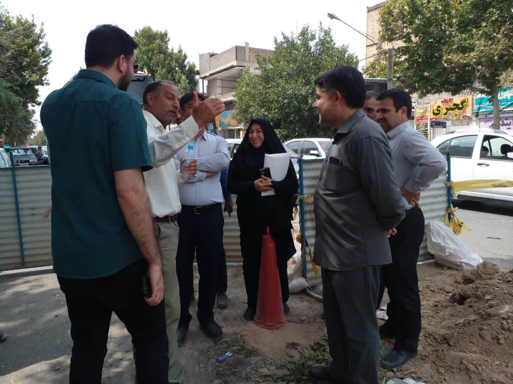 بازدید اصحاب رسانه از پروژه&zwnj;های اجرایی آب و فاضلاب شهر نیشابور
