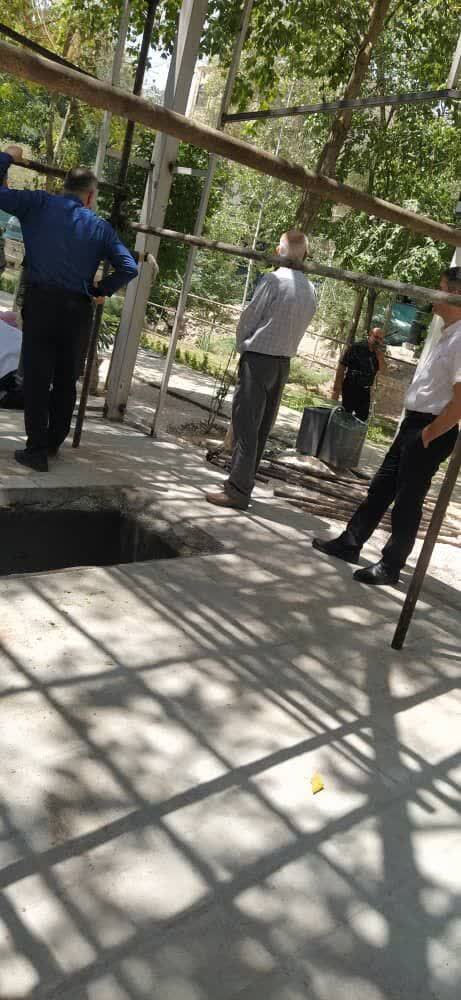 آماده سازی مزار استاد فرشچیان در جوار آرامگاه صائب تبریزی آماده سازی مزار استاد فرشچیان در جوار آرامگاه صائب تبریزی