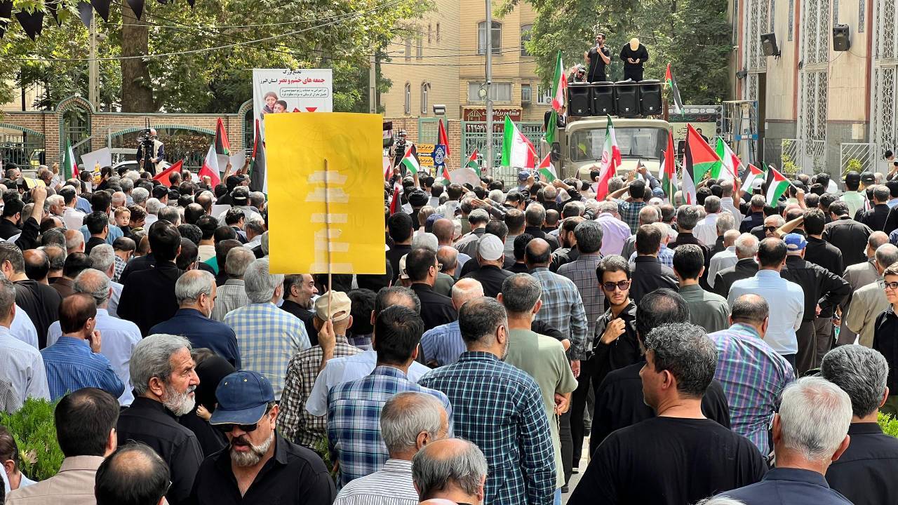 فریاد ایستادگی در جمعه‌های خشم؛ حمایت مردم کرج از غزه ادامه دارد
