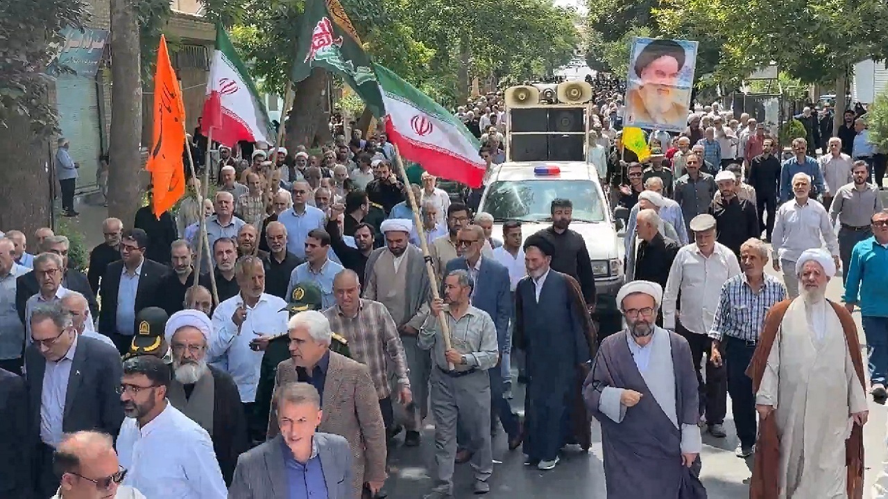 راهپیمایی مردم آذربایجان شرقی در حمایت از مردم غزه