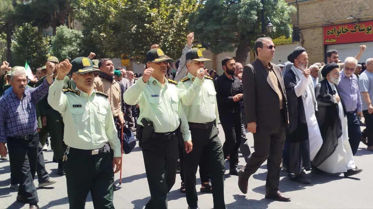 انزجار مردم نیشابور از رژیم غاصب صهیونیستی در جمعه‌های خشم و نصر + فیلم و عکس
