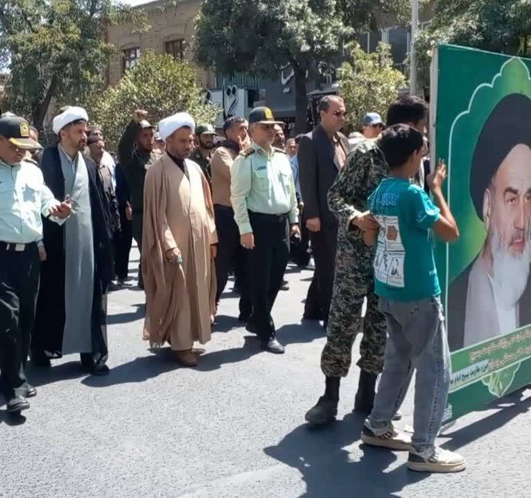 مراسم راهپیمایی جمعه خشم و نصر در نیشابور