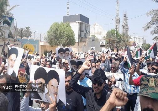 گزارش تصویری از راهپیمایی جمعه های خشم ونصر در بندرعباس