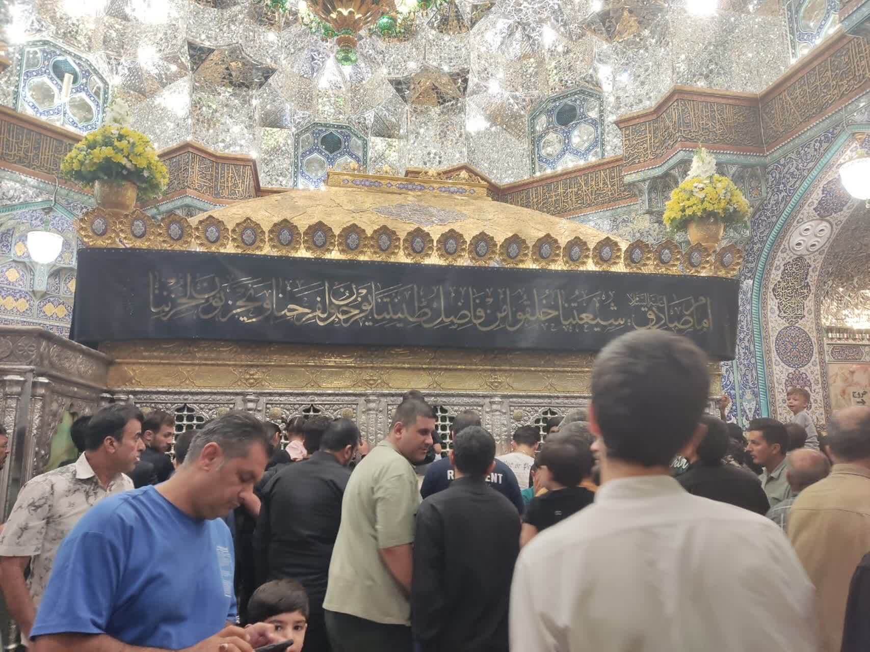 حضور دسته جات عزاداری در قم به مناسبت ۲۸ صفر