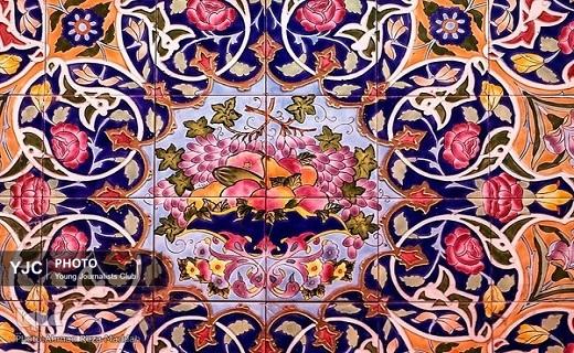 کاشی&zwnj;های هفت&zwnj;رنگ قم جلوه ای از هنر اسلامی