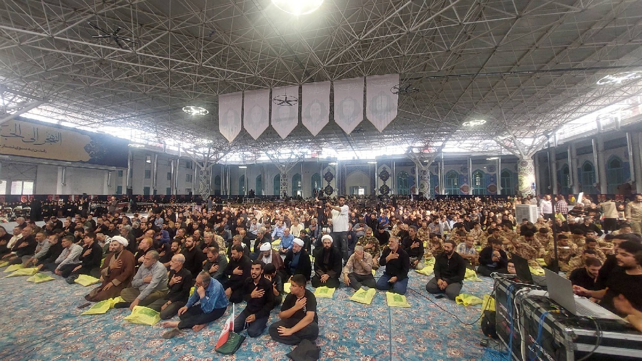 برگزاری مراسم گرامیداشت چهلمین روز شهادت شهدای مدافع وطن در البرز+فیلم
