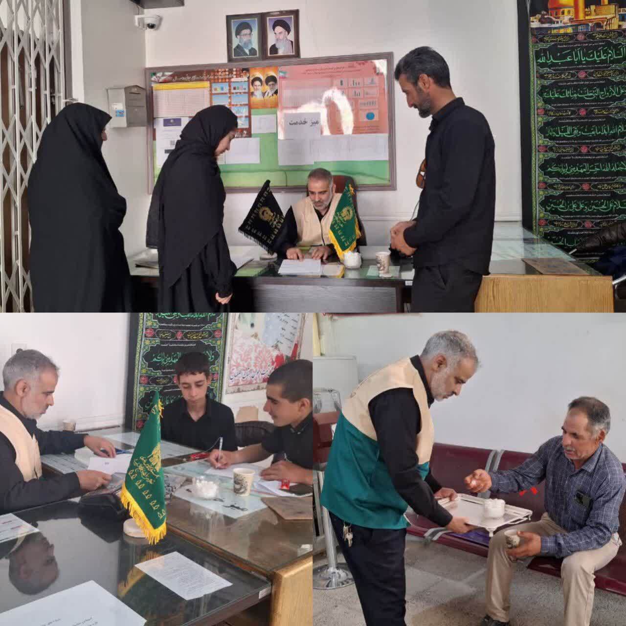 برپایی میز خدمت در چادگان