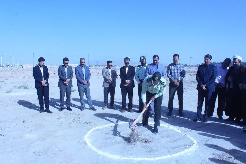 کلنگ&zwnj;زنی ۸ واحد مسکونی سازمانی فرماندهی انتظامی شهرستان فیروزه