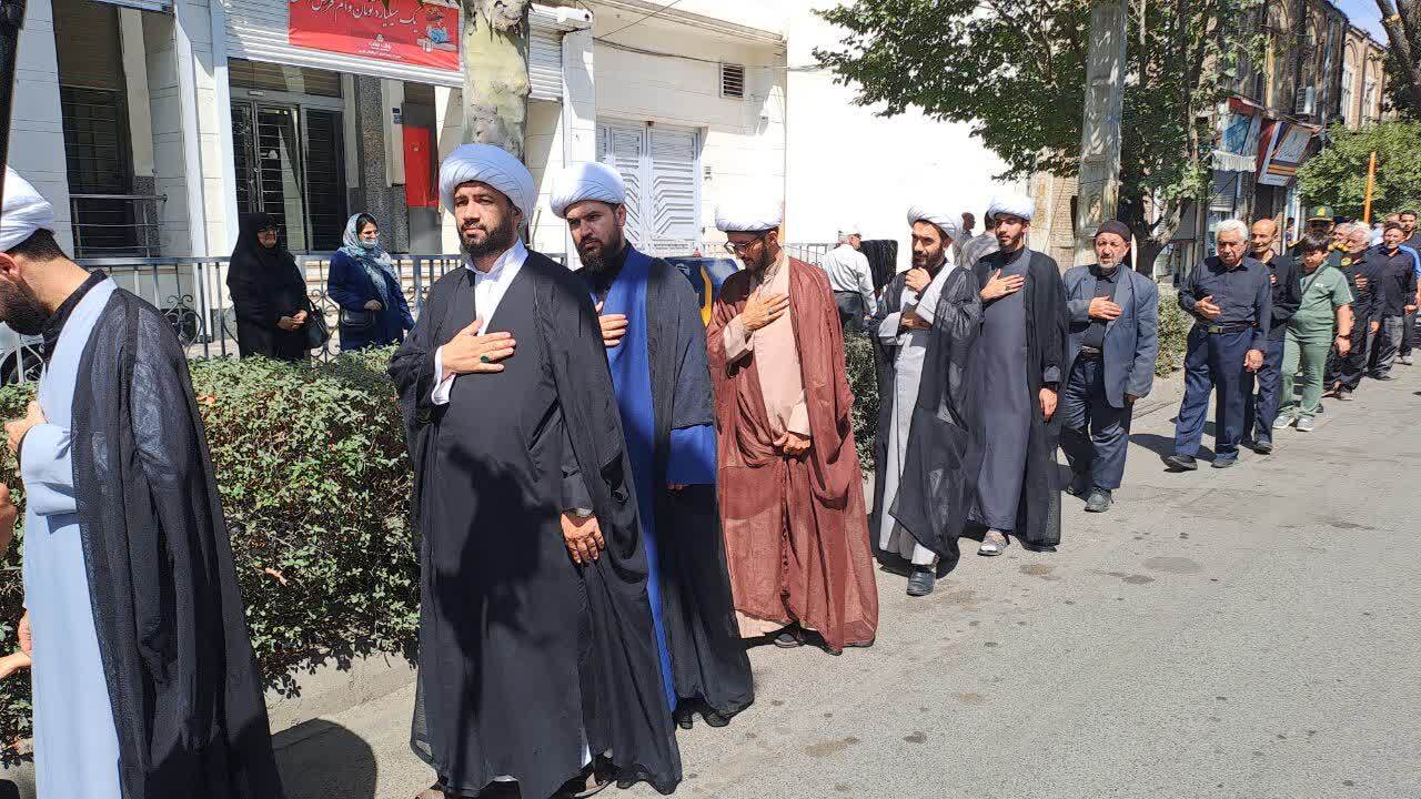 راه اندازی دسته عزاداران خیابانی شهادت امام حسن عسگری (ع) در خوی