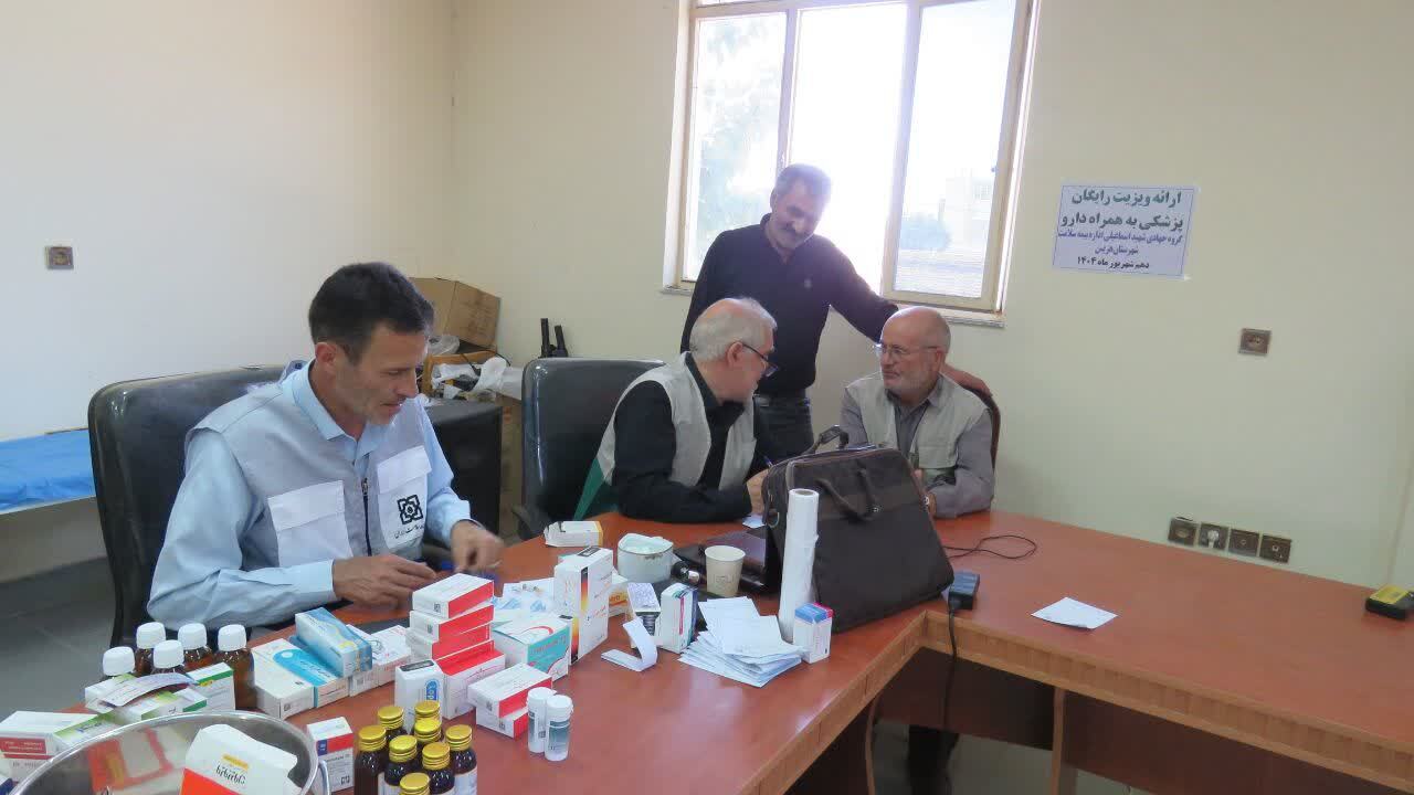 گزارش تصویری از ویزیت رایگان پزشکی و دارویی در شهر کلوانق هریس