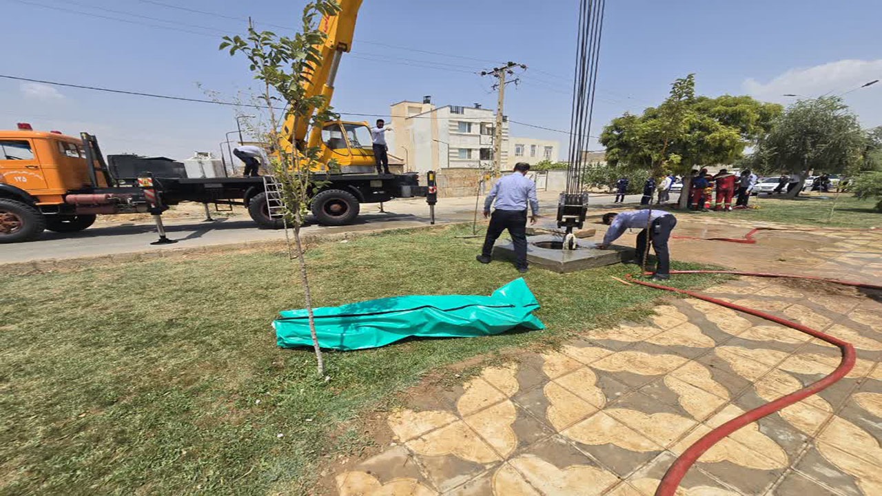 فوت یک کارگر بر اثر نشت گاز در شیراز + تصاویر