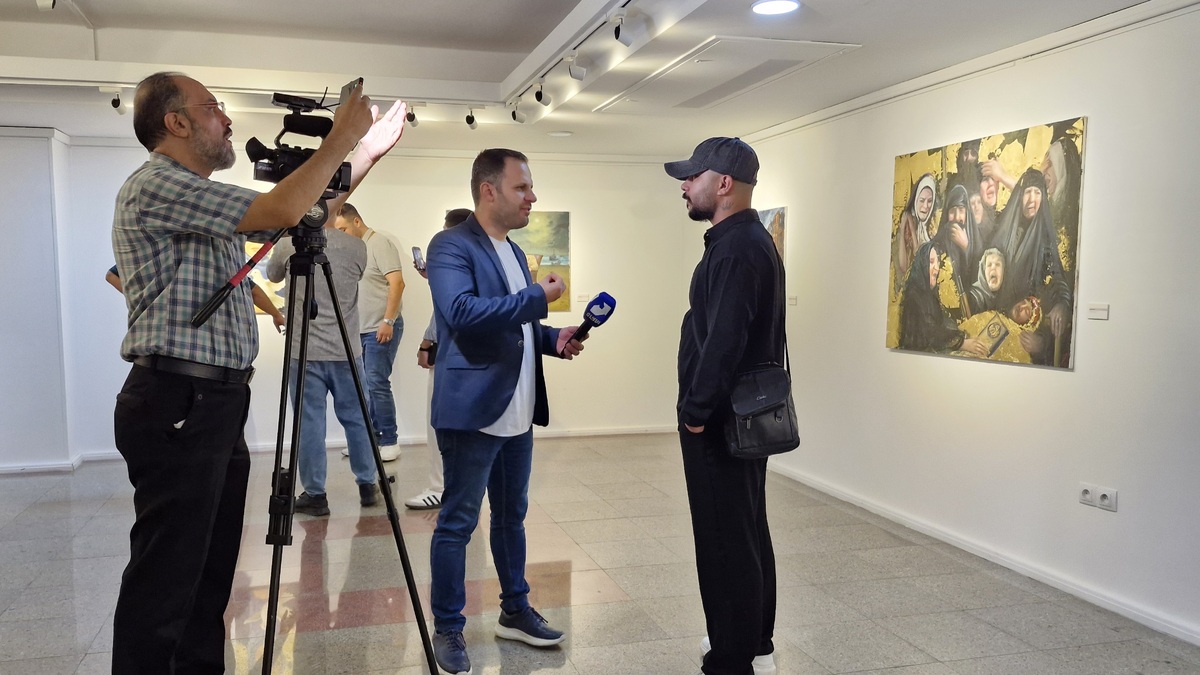 باشگاه خبرنگاران -نمایشگاه «هنر در برابر جنگ» افتتاح شد