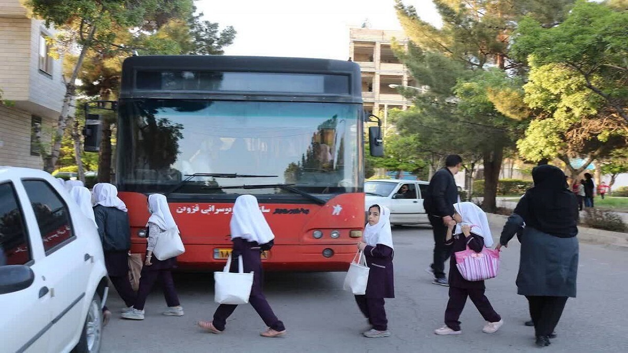 خدمات اتوبوسرانی قزوین رایگان شد