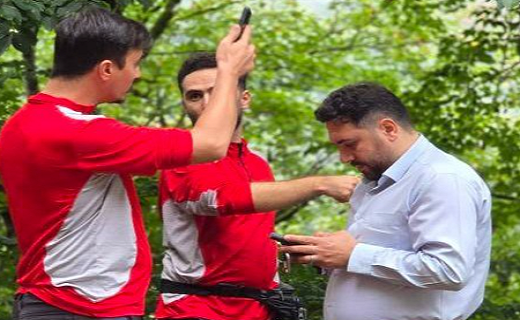 نجات فرد گمشده در جنگلهای ویسادار گیلان نجات فرد گمشده در جنگلهای ویسادار گیلان