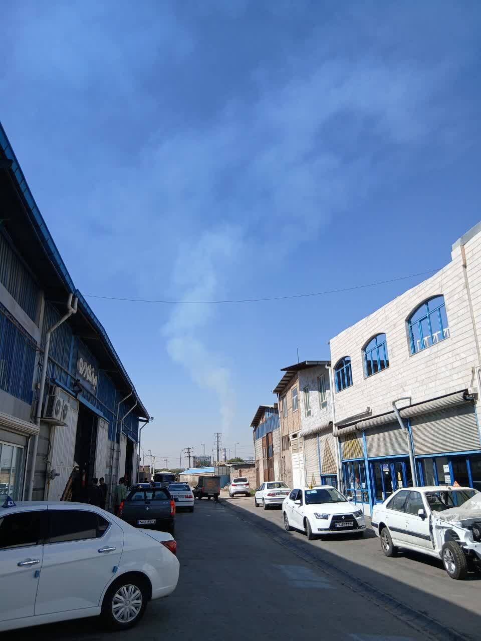 نمایی از مازوت سوزی نیروگاه حرارتی در تبریز