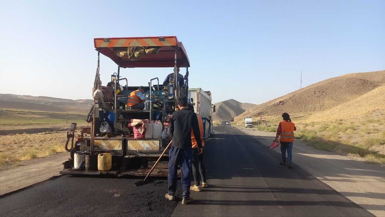 گزارش تصویری از نونوار شدن جاده صالح آباد به تربت جام