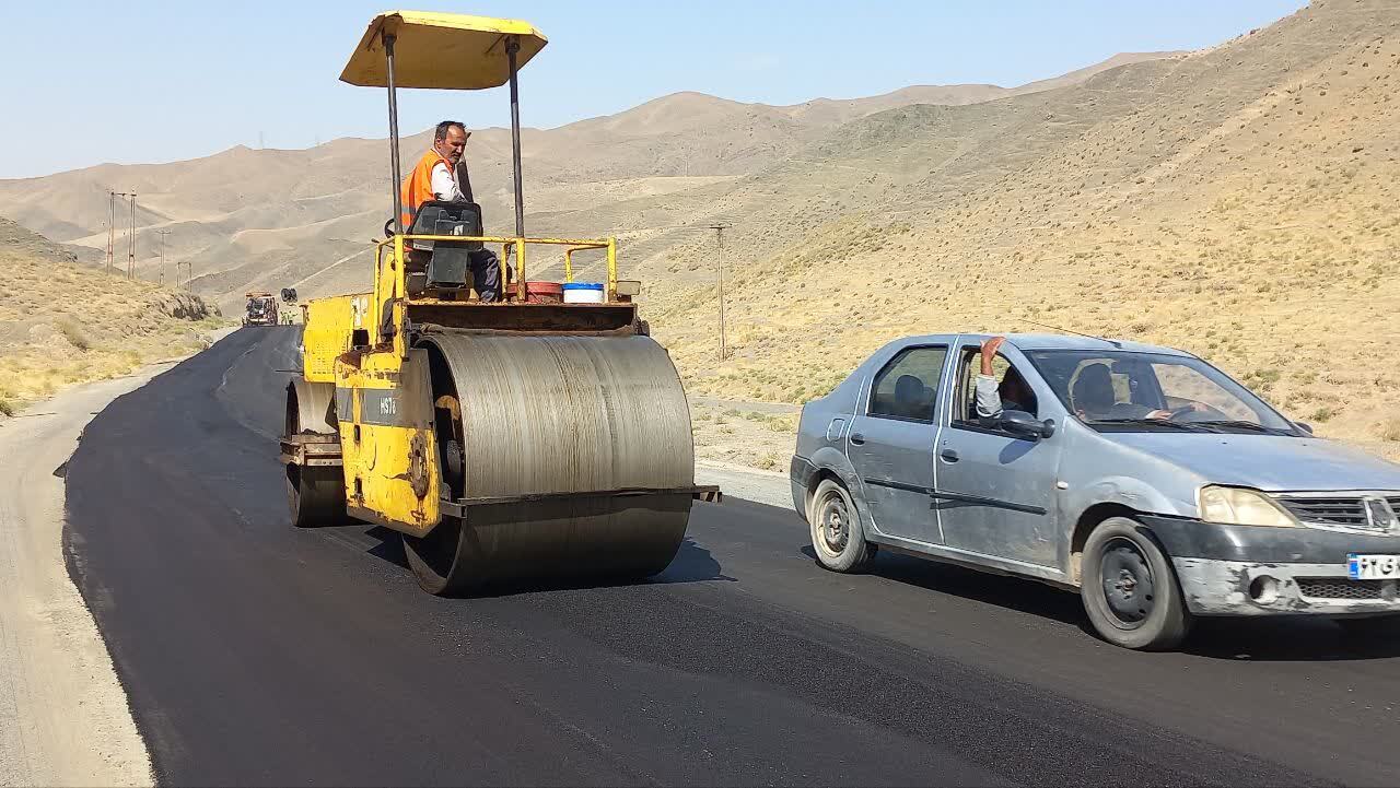 گزارش تصویری از نونوار شدن جاده صالح آباد به تربت جام