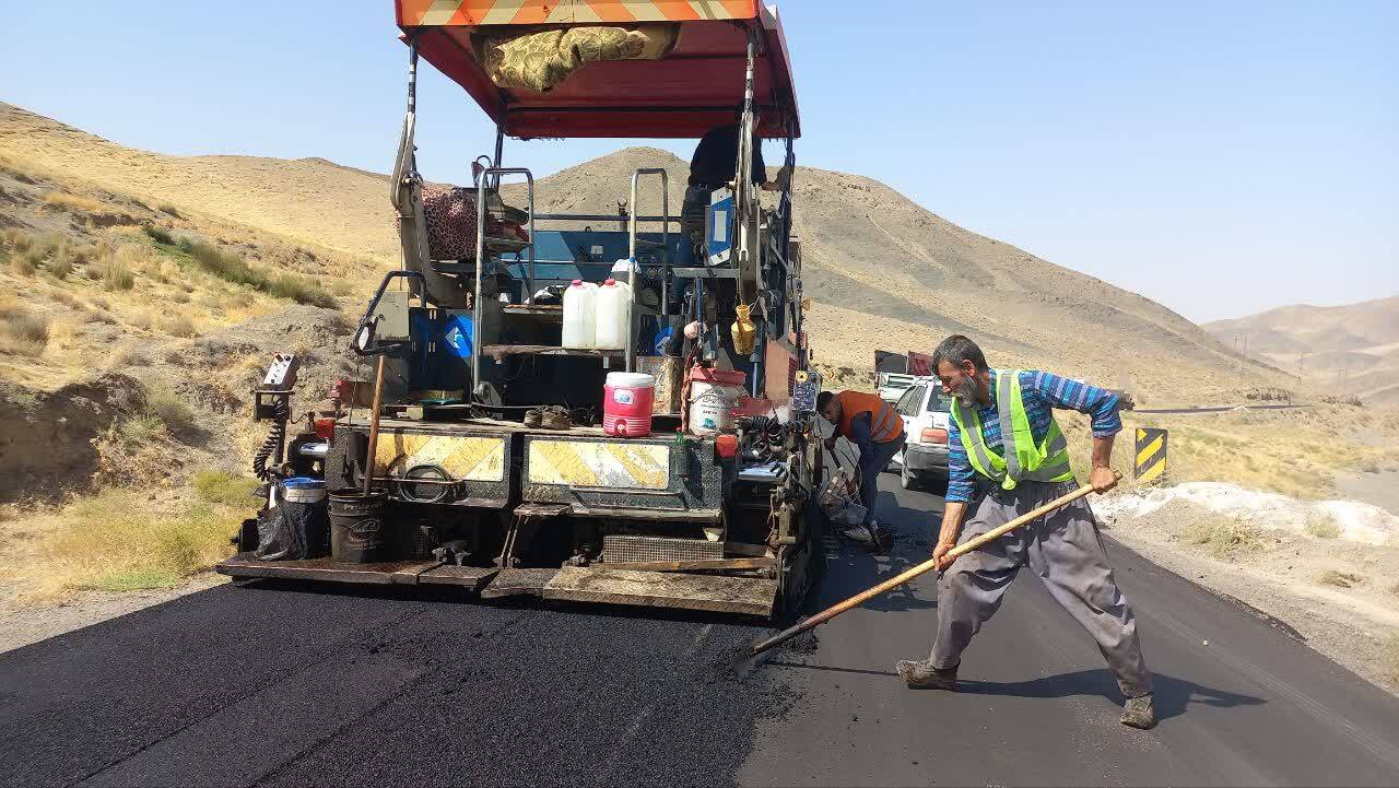 گزارش تصویری از نونوار شدن جاده صالح آباد به تربت جام