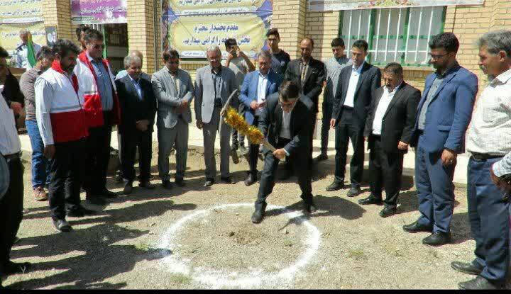 آئین کلنگ زنی مدرسه در روستای ینگجه هریس