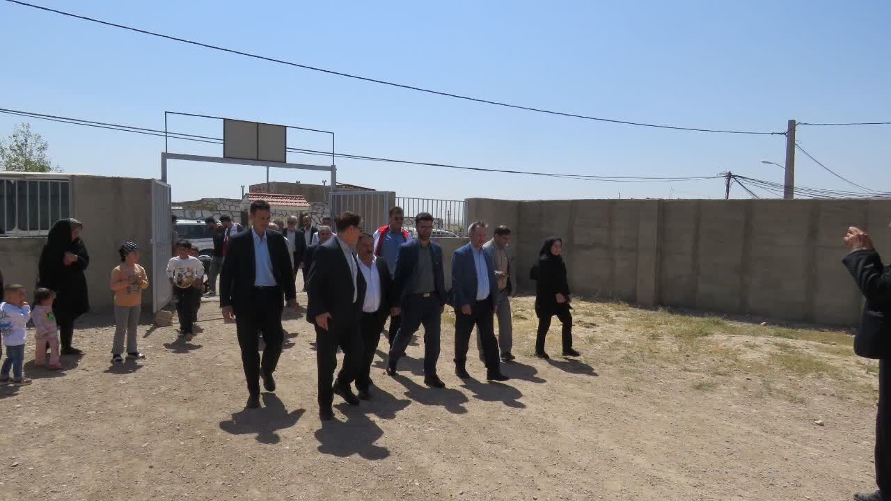 برگزاری آئین کلنگ زنی مدرسه در روستای ینگجه هریس