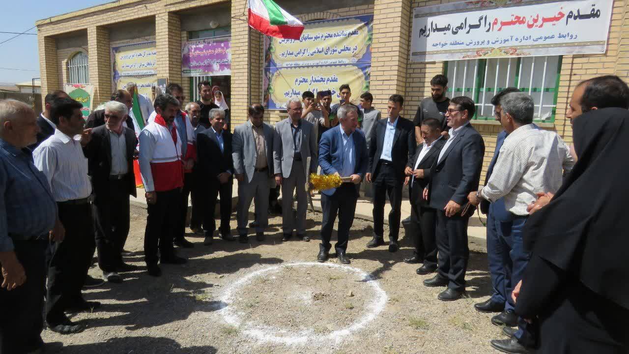 برگزاری آئین کلنگ زنی مدرسه در روستای ینگجه هریس