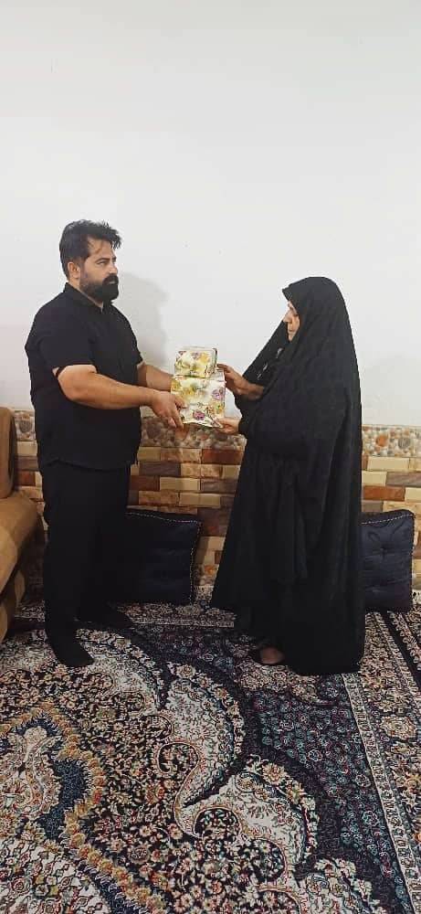 ادای احترام به خانواده شهید والامقام گستهم کشوادی