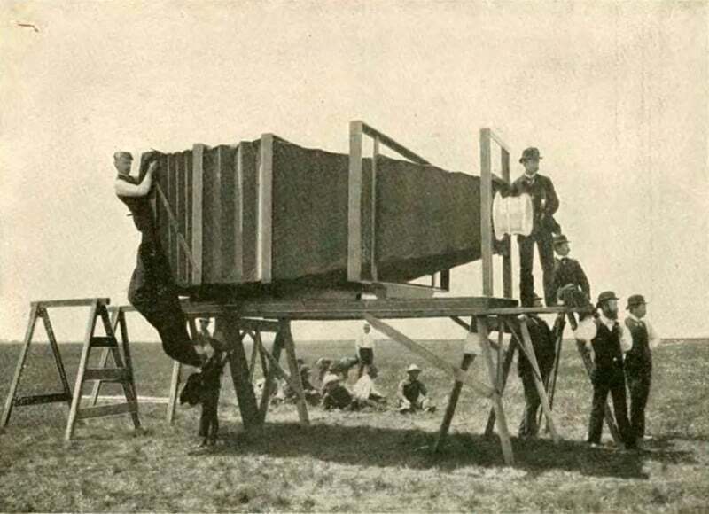 رونمایی از بزرگترین دوربین عکاسی جهان در سال 1900