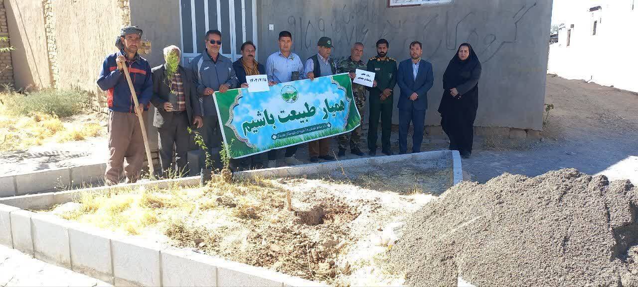تصاویری از پویش درختکاری به مناسبت روز روستا و عشایر در فریمان