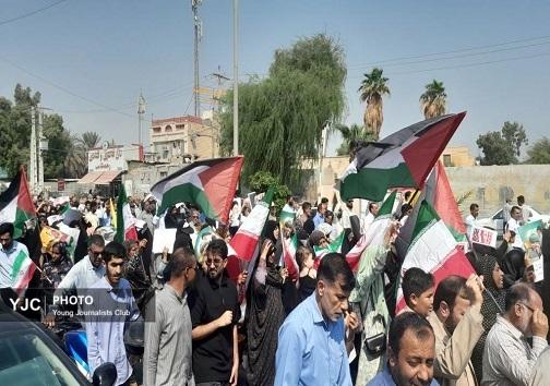 برگزاری راهپیمایی بشارت نصر در هرمزگان+عکس وفیلم
