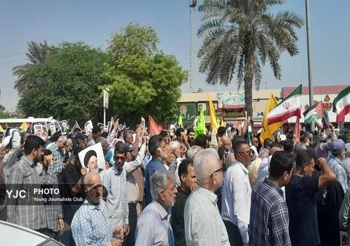 برگزاری راهپیمایی بشارت نصر در هرمزگان+عکس وفیلم
