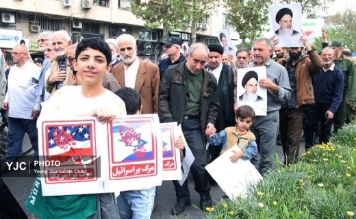 راهپیمایی اعلام همبستگی گیلانی ها با مردم مظلوم غزه  + تصاویر