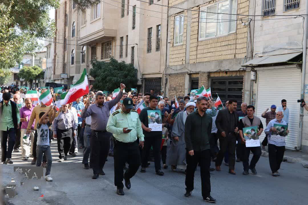 مراسم راهپیمایی مردم ماهدشت
