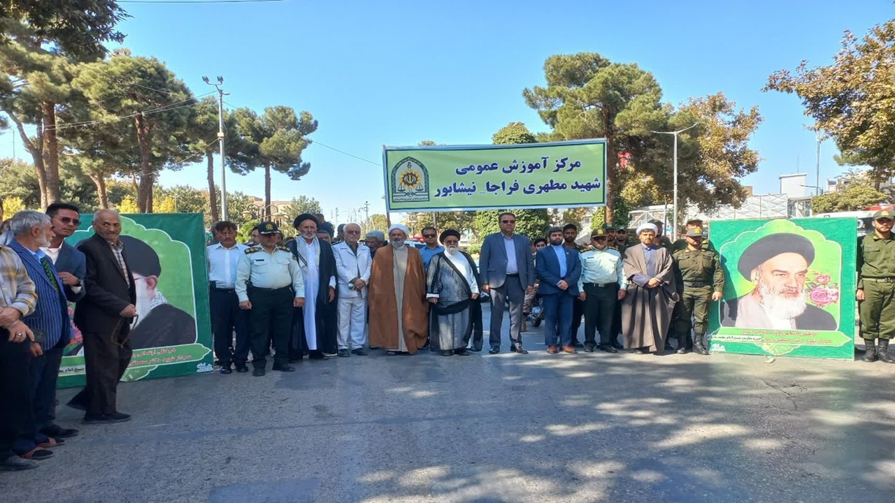 برگزاری نماز عبادی سیاسی  این جمعه و راهپیمایی "بشارت‌نصر" در نیشابور + فیلم و عکس