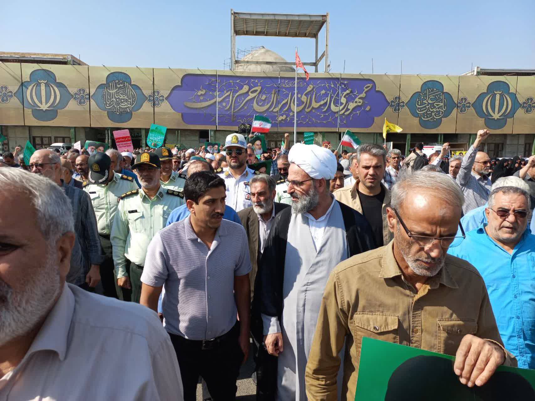 راهپیمایی بشارت نصر در استان سمنان