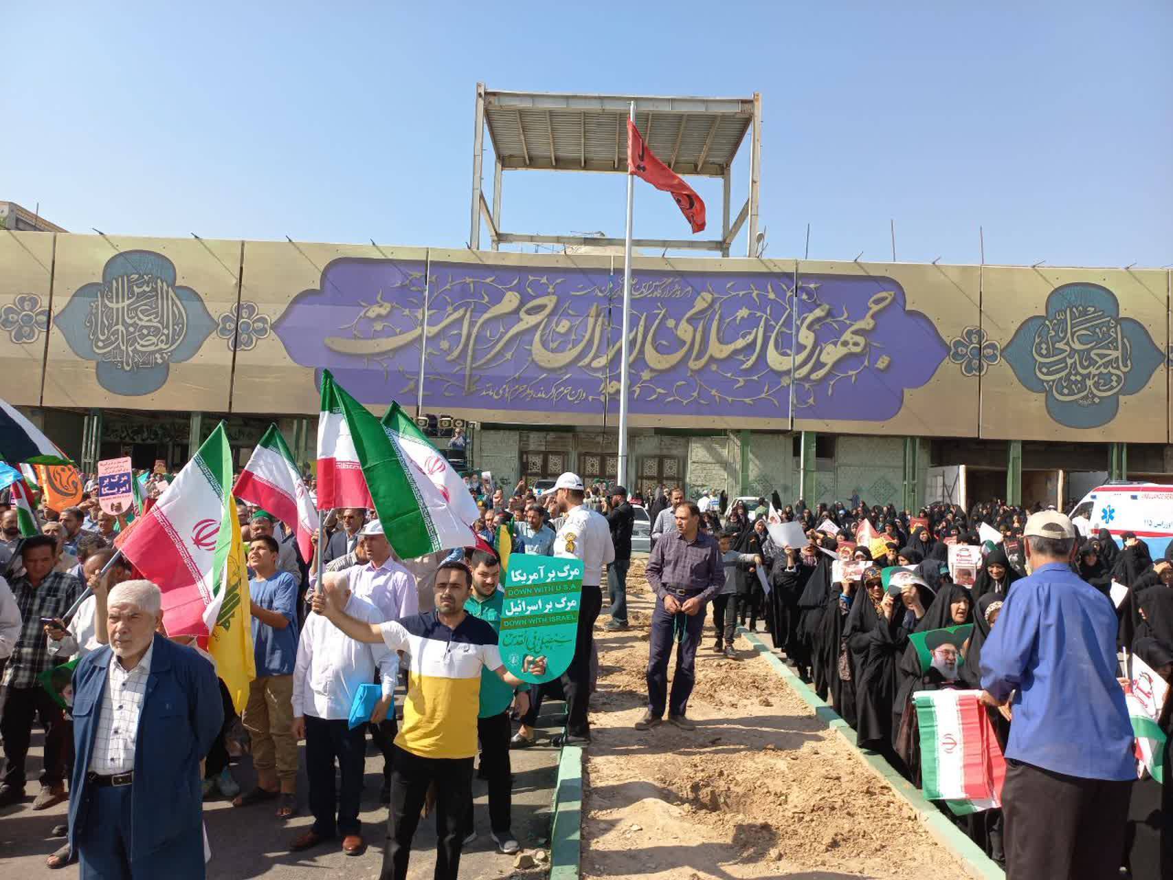 راهپیمایی بشارت نصر در استان سمنان