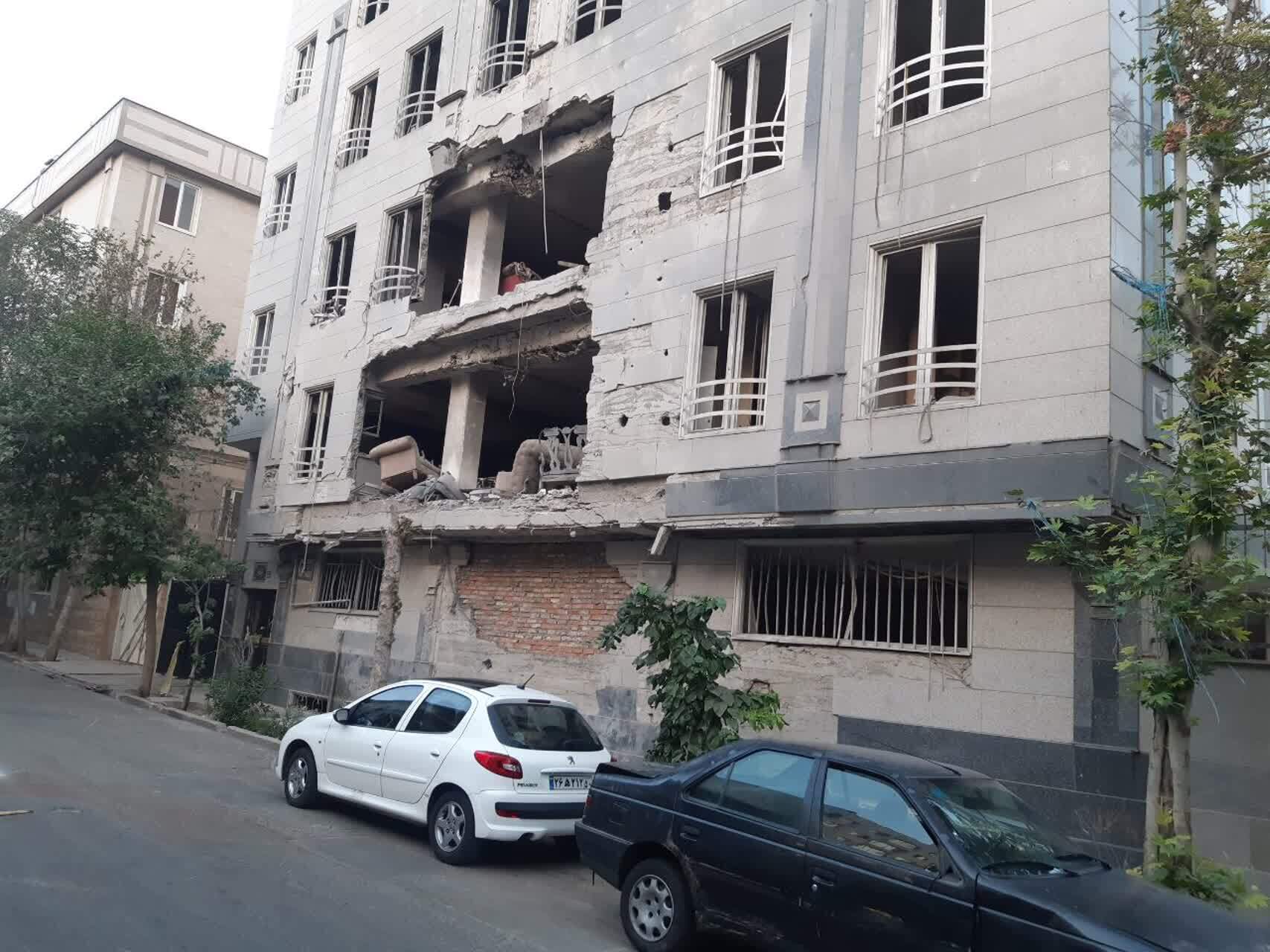 تخریب ساختمان بر اثر جنگ ۱۲ روزه