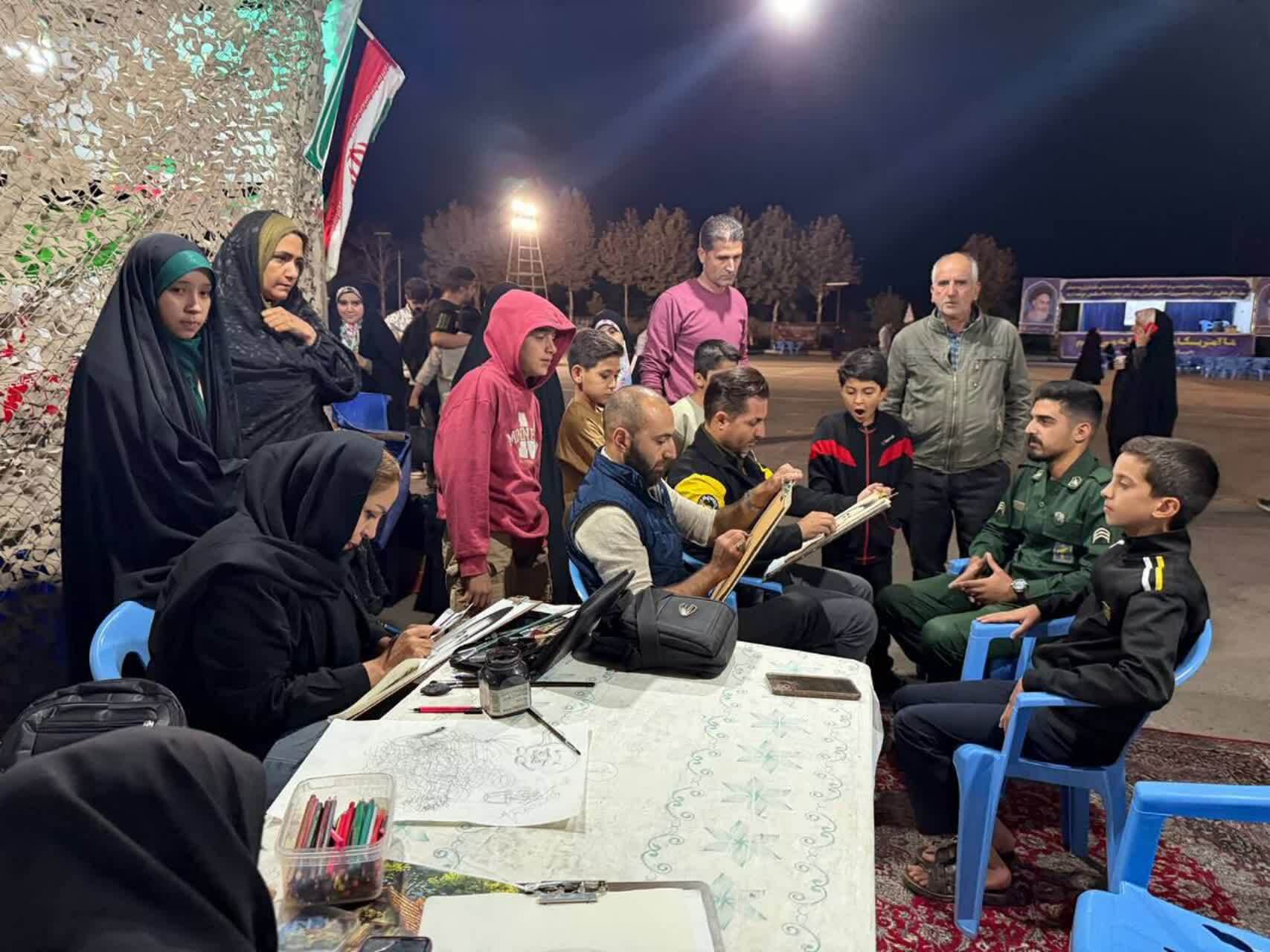 اقدام زیبای فرهنگی آموزشگاه هنر&zwnj;های تجسمی کاشکی در هفته دفاع مقدس