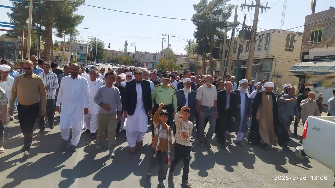 برگزاری نماز جمعه خشم و نصر در صالح آباد