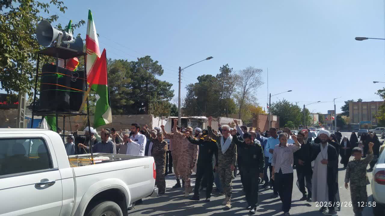 برگزاری نماز جمعه خشم و نصر در صالح آباد