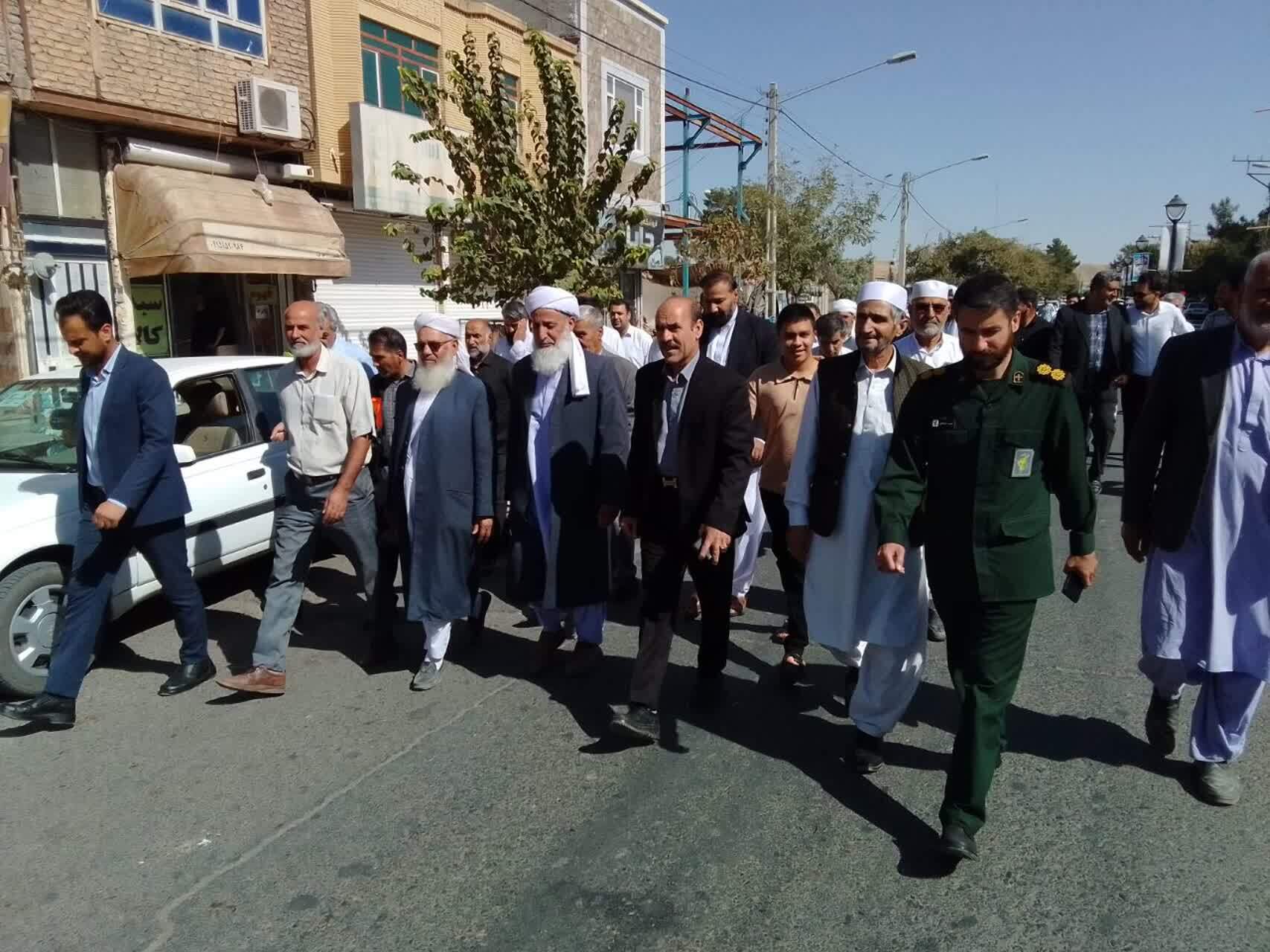 برگزاری نماز جمعه خشم و نصر در صالح آباد