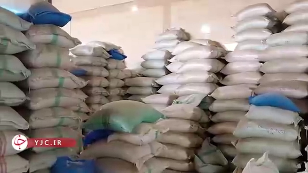 کشف ۱۳۰ تن برنج تقلبی در بابل + فیلم