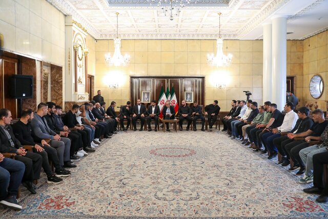 رییس&zwnj;جمهور در مراسم تجلیل از تیم&zwnj;های ملی کشتی