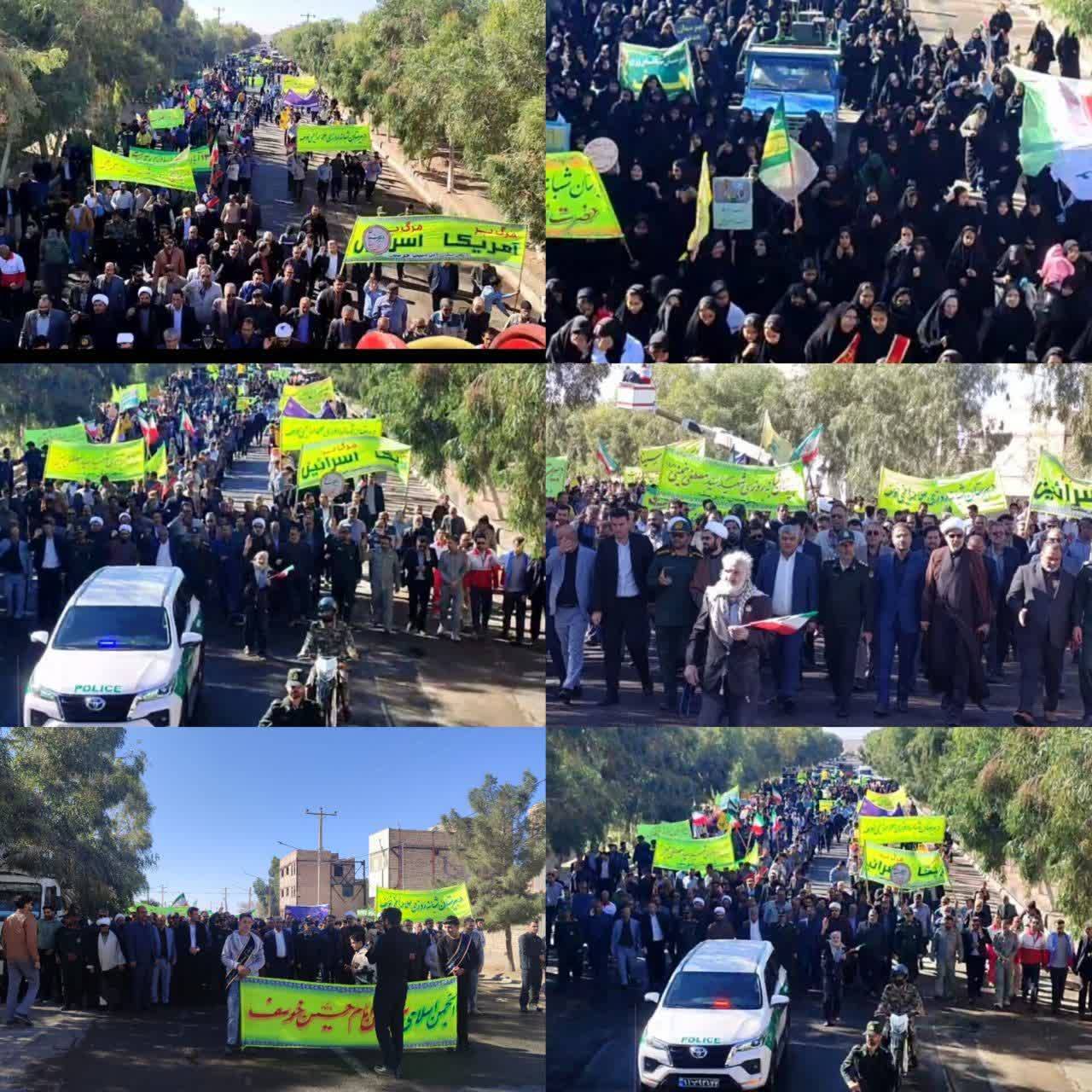 نوجوانان امروز و دیروز کشور همچنان در خط انقلاب + فیلم و تصاویر