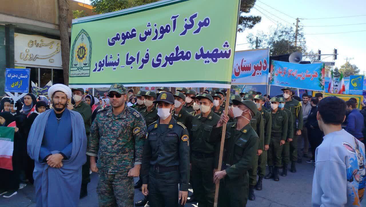 برگزاری راهپیمایی باشکوه ضد استکباری روز ۱۳ آبان در نیشابور بزرگ