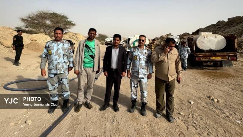 توقیف  ۱۰۰ هزار لیتر سوخت قاچاق و ۱۶ دستگاه کامیون متعلق به قاچاقچیان در جزیره قشم