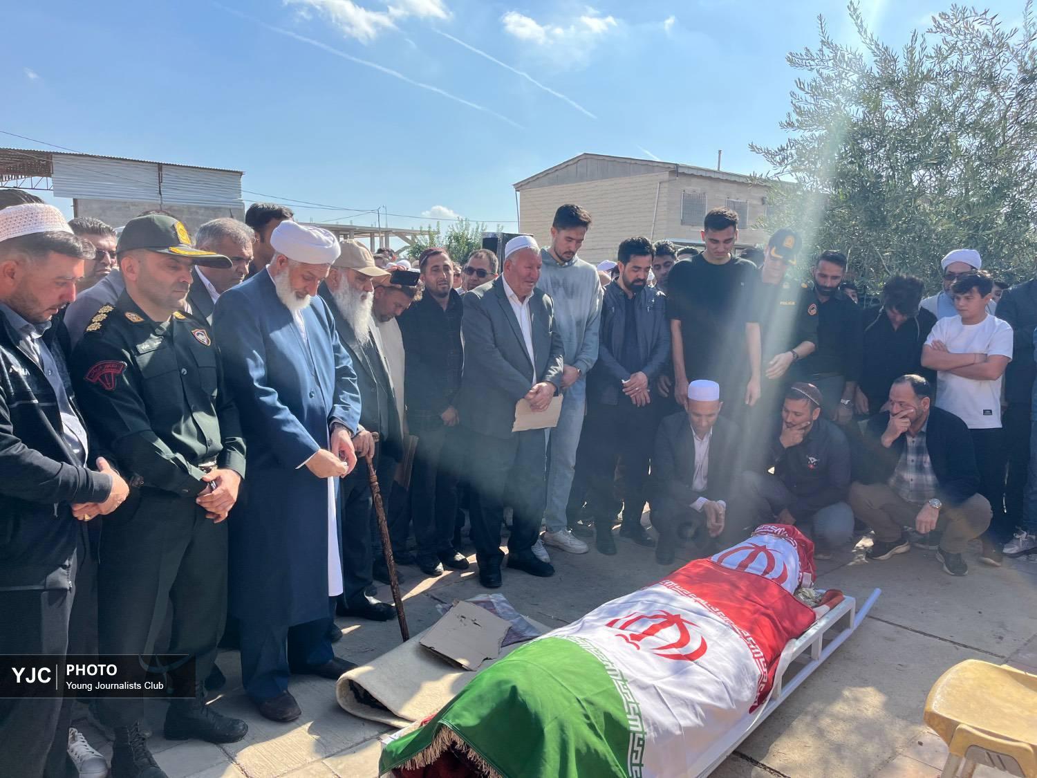 تشییع پیکر جوان نامدار والیبال ایران در گلستان